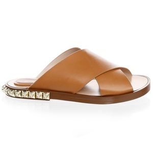 Stuart Weitzman rockrose leather slides